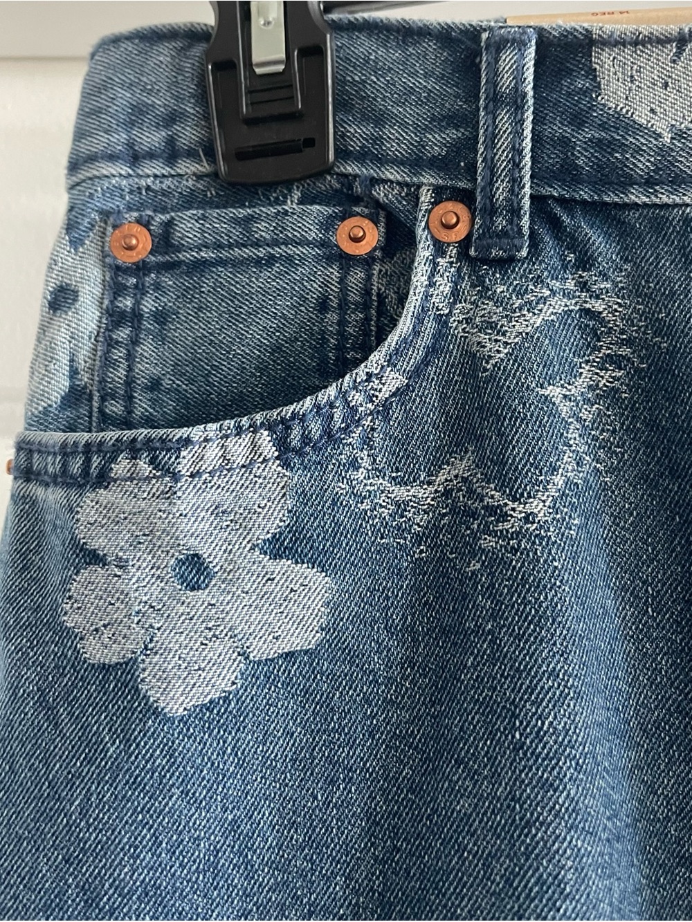 Levi’s Big Girls Butterfly Wide Leg jeans - Picture 4 of 12
